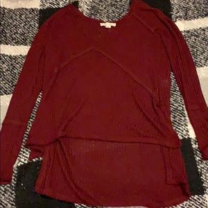 Sweater with a longer back